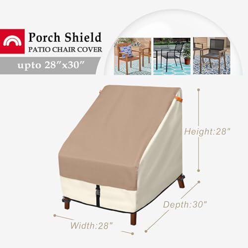 Porch Shield Patio Chair Covers - Waterproof Outdoor Lounge Deep Seat Single Lawn Chair Cover 2 Pack thumb #1