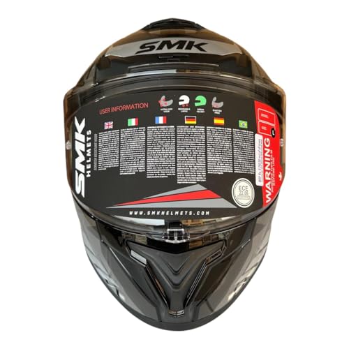 Image of SMK Typhoon Rival Full Face Dual Visor Helmet, Dual Spoiler, ISI DOT ECE 22.06 Certified
