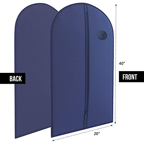 Suit Garment Travel Bags -Lightweight -40\" x 24\" -Men\'s Collection by Your Bags (Navy)