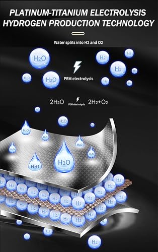 OUOQNUE Hydrogen Bath Generator, 5000PPB Hydrogen Water Generator, Foot Bath SPA Machine, 3-Speed Hydrogen Production, Prevents Dry Skin/Relaxing - Image 7