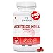 Bandini® Aceite de Krill Omega 3 Antártico 3000 mg | 465 mg DHA y EPA, 1200 mg Fosfolípidos Marinos, Fuente de Astaxantina Natural y Omega-3 | Más biodisponible que el aceite de pescado - 90 Cápsulas