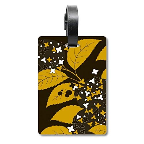 Étiquette de bagage Peinture Japonaise Culture Noir pour vos croisières et valises