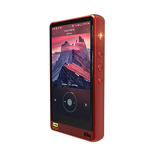 HiBy R6 SRCフリー Hi-Res Androidデジタルオーディオプレーヤー ポータブルBluetooth MP3プレーヤー None R6-RED