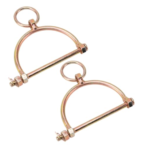 Anillo de Nariz de Vaca para Nariz de Buey, Anillos de Media Pezuña, Alicates de Anillo para Ganado, Abrazaderas, Correa de Cría, Suministros de Aseo para Ganado, 2 uds.