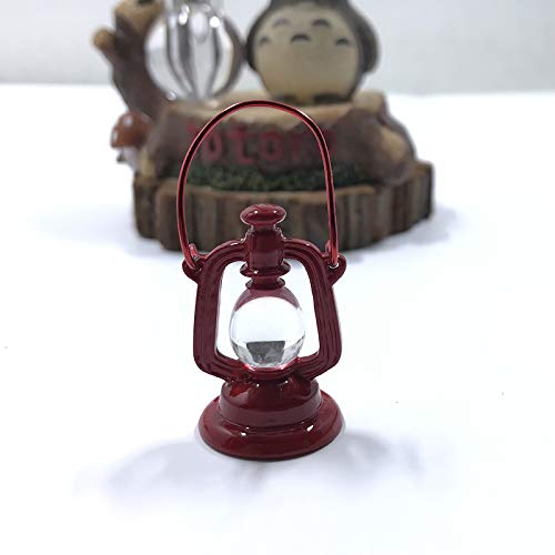 FOUTP Simulation Öllampe Puppenhaus Zubehör Puppenhaus Möbel Miniatur Laterne Öl Lampe Mini Lichtkunststoff Vintage… – Bild 7
