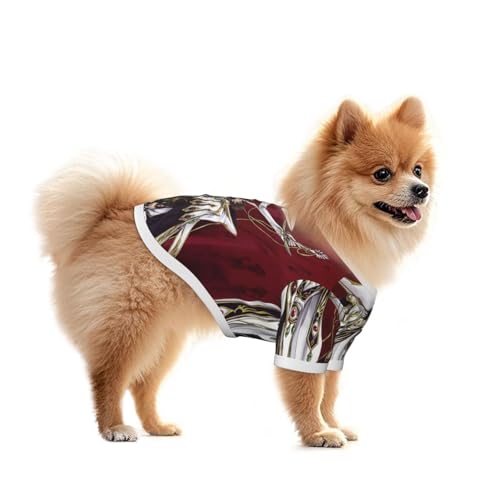 犬服 犬用Tシャツ コードギアス ルルーシュ 朱雀 小型犬 タンクトップ ペット 犬 猫服 かわいい シャツ ドッグウェア 洋服 可愛い 子犬 チワワ 服 脱毛保護 お散歩
