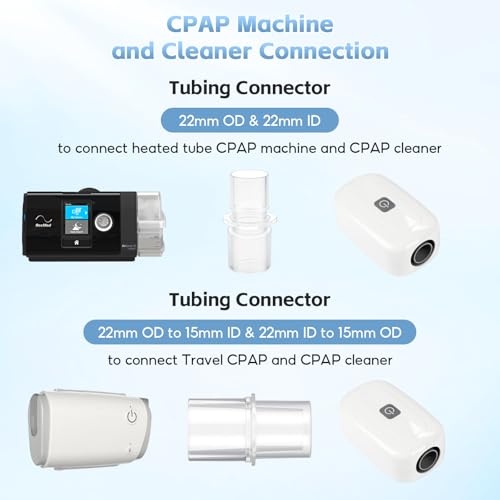 Image of 3-Pack CPAP BiPAP Tubing Hose Adapter /Hose Connectors - 15mm and 22mm Tubing Diameters Connector