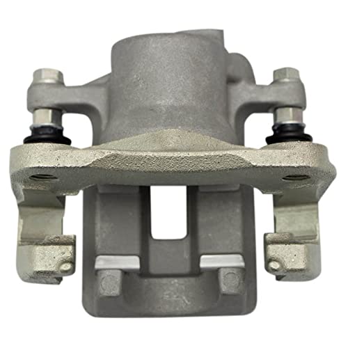 Image of TRQ Rear Driver and Passenger Side Brake Caliper Set Caliper Brackets Hardware Compatible with 06-11 Toyota RAV4
