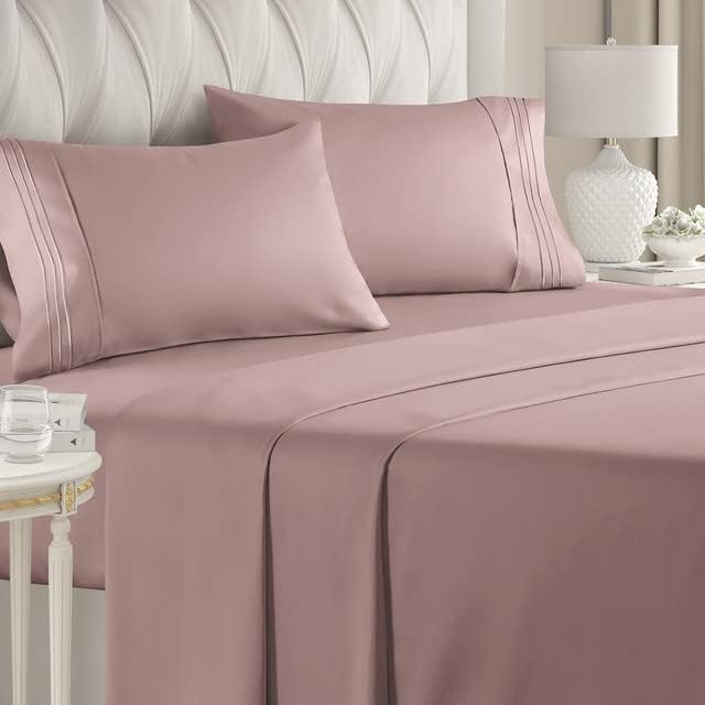 Queen Size Sheet Set 4 Piece Set Hotel Luxury Bed