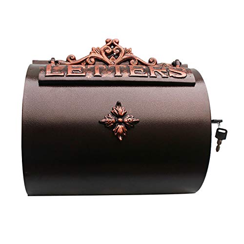 UiiLo Briefkasten, Briefkasten, Vintage-Briefkasten, Briefkasten, Antik-Oxid-Farbe, Gusseisen for Wandmontage – 33 x 12,5 x 32,5 cm UiiLo Briefkasten, Briefkasten, Vintage-Briefkasten, Briefkasten, Antik-Oxid-Farbe, Gusseisen for Wandmontage – 33 x 12,5 x 32,5 cm