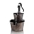 YI 27-Inch 2 Tier Water Fountains Outdoor Waterfall Barrel Fountain Pump Garden 2-Tier Barrel and Pump Waterfall Fountain, Plastic for Garden Patio Backyard Porc