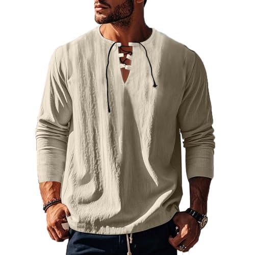 T-shirt en coton col en V homme coupe ample et confortable - 2