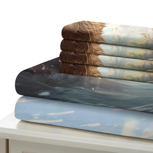 Housse de couette loutre 3D de qualité supérieure 135x200 - 7