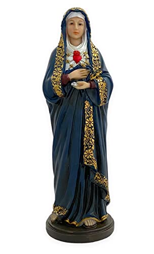 Virgen de Los Dolores Mater Dolorosa Estatua Religiosa 12 pulg miniatura 1