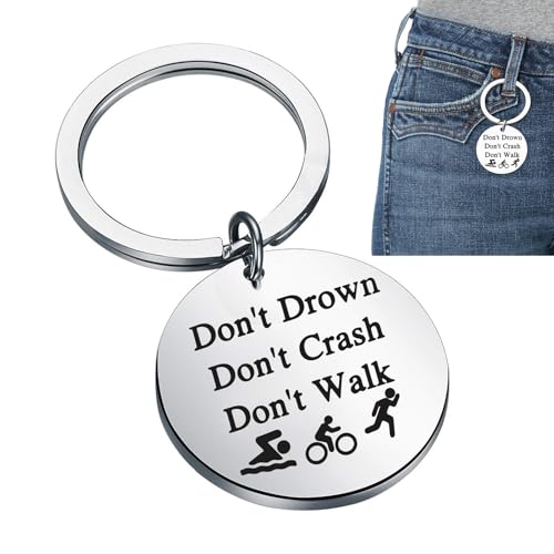 Porte-clés de sport, porte-clés de triathlons,Porte-clés inspirants décoratifs Porte-clés Athlète - Porte-clés compact et léger pour les triathlons, équipement inspirant pour les amateurs de