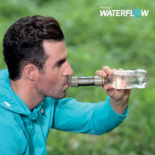 Miniatura 8 de Waterflow - Sistema De Filtración De Agua Elimina El 99,999999 De Las Bacterias Para Campamentos Y Caminatas - Filtro De Purificación Portátil Compacto Y Ligero 8000 Litros Con Carbón Activado