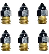 3D Printer Upgrade PTFE Coated 1.75mm MK8 Nozzles Extruder M6 Thread for Ender 3 S1 Pro V2 CR-6SE...