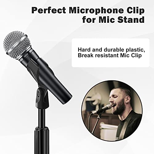 image for Mictop Universal Microphone Clip Holder with 5/8