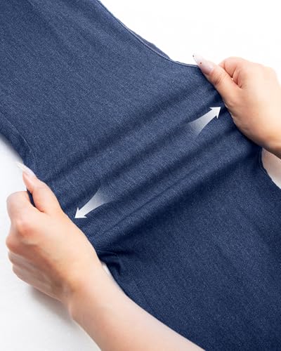 AFITNE Women's Wide Leg Jeans High Waist Pull On Jeans Trendy Loose Denim Pants with Stretchy Denim Like Material3