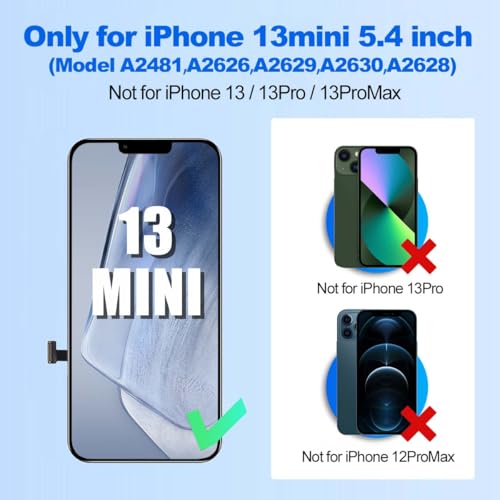 Écran LCD iPhone 13 Mini Full HD 3D Touch avec kit complet de réparation inclus - 2
