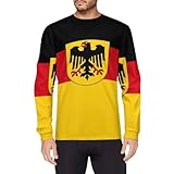 German Flag Long Sleeve Cycling Jersey Breathable Crewneck Mountain Bike Pullover...