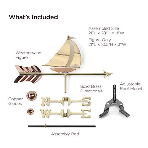 Good Directions 8803PR Sailboat Cottage Weathervane thumb #3