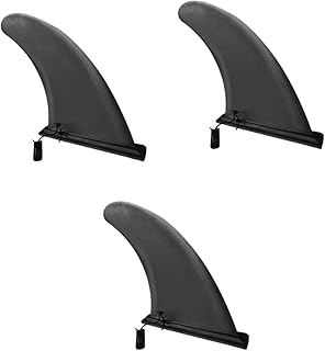 INOOMP Paddleboard Accessory 3pcs Fin Replacement Fin Set Water Fin Paddle Board Accessories Surfboard Fin Longboard Black Simple Big Fish Longboard Surf Fins Longboard Single Fin