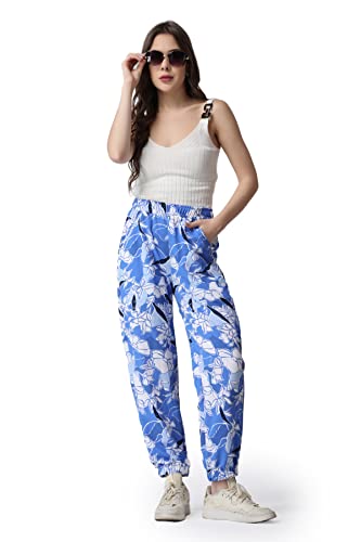 Image of POPWINGS Casual Printed Joggers for Women || Stylish Western Women Joggers for Summer || Pull-On Women Joggers Pants || Women Joggers for Summer