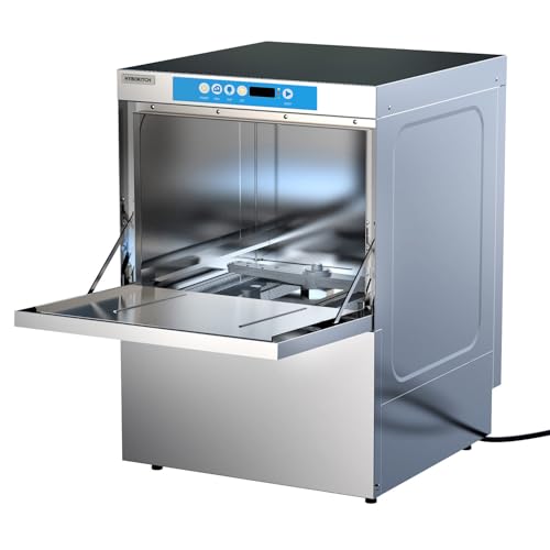 Commercial Dishwasher Undercounter High Temperature, Built-in Booster, Built-in Detergent & Rinse...