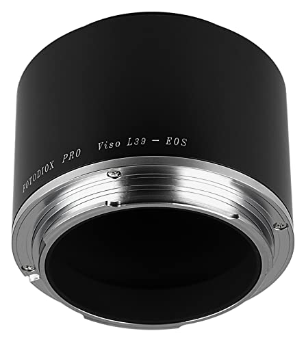Image of Fotodiox Pro Lens Mount Adapter Visoflex L39 Lens to Canon EOS EF, EF-S Mount Camera Such as EOS 7D, 5D, 60D & Rebel T3