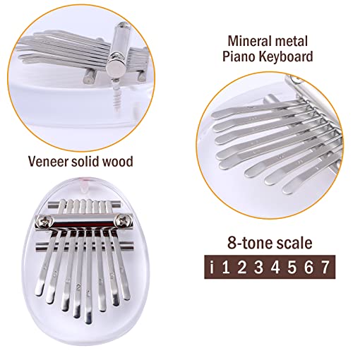 Souarts Mini Kalimba à Pouce Portable à 8 Touches, Piano à Pouce à Doigt Marimbas Instrument de Musique avec Cordon… - Les Beatles, Paul McCartney, John Lennon, RIngo Starr, George Harrison Souarts Mini Kalimba à Pouce Portable à 8 Touches, Piano à Pouce à Doigt Marimbas Instrument de Musique avec Cordon… – Image 4