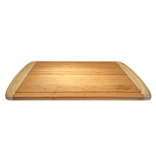 Tabla de cortar Heim Concept de bambú rectangular reversible 45.72 cm x 30.48 cm x 2.54 cm miniatura 7