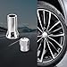 fasebeek 10 PCS Car Valve Kit, TR414AC Alloy Bayonet Valve Cap, Sealing Accessories, Suitable for Most Car Models (Silver)