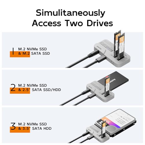 Adaptador de lector M.2 SSD para recuperar datos de discos duros rotos o antiguos 3