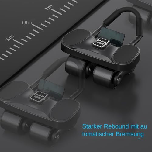 Roue abdominale pour débutant évitant le mal de dos avec rappel assisté - 7