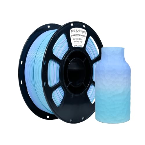 iBOSS Matte PLA+ Filament 1.75 mm, Two-Tone Gradient 1 kg Spool (2.2 lbs) 3D Printer Filament, Suitable for FDM 3D Print