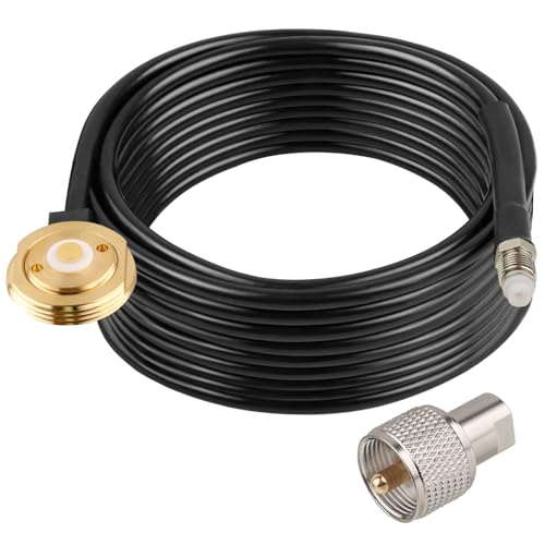 Câble coaxial NMO FME RG58 7.6m pour radio mobile GMRS et radio jambon