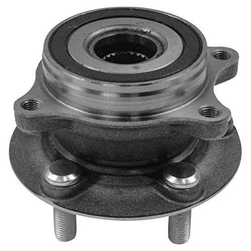 Image of TRQ Front and Rear Wheel Bearing and Hub Assembly Set 4 Piece Compatible with 2010-2015 Toyota Prius 2012-2015 Prius Plug-in