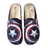 VULCA-BICHA S.L. - Zapatillas Capitán América - TEXTIL para: HOMBRE color: ESCUDO CAPITAN AMERICA BORDADO talla: 40