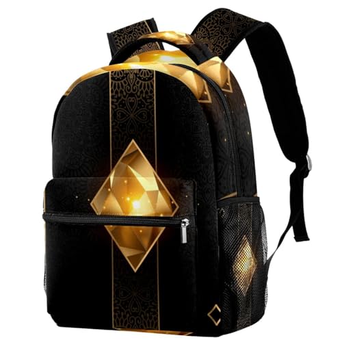Sac à dos de voyage multicolore et cartable scolaire as de diamants pour filles et garçons