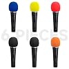SM58 Mic Cover - Microphone SM58 Pop Filter Windscreen Compatible with SM58 Microphone Reduce Wind Noises by WIBOND (6 PCS - Colourful) #2