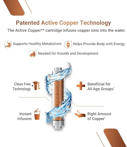Image of Aqua Fresh 12 LPH Copper Alkaline RO + UV + UF Water Purifier for Home with Minerals & Free Pre-Filter - Suitable for Borewell, Tanker & Municipal Water (Black)