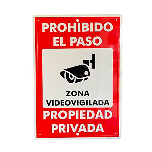 EL MAS GRANDE. 43x31cm. GARANTIA SATISFACCION , FOTOS REALES . CARTEL PROHIBIDO EL PASO. PROPIEDAD PRIVADA. ZONA VIDEOVIGILADA. ALUMINIO. RELIEVE Cover