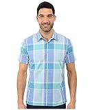 Perry Ellis Men's Large Chambray Plaid Shirt