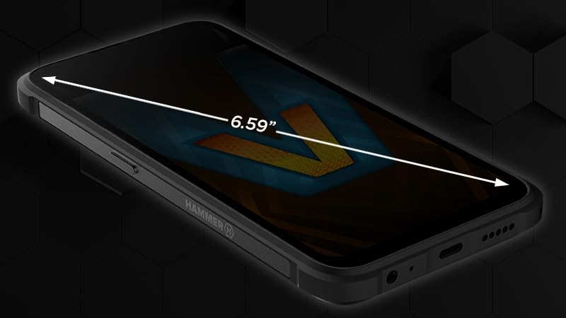 Bepansrad smartphone Hammarblad V 5G, vattentät, 5000 mAh, 256 GB