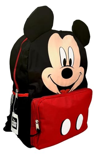 Mickey Mouse Backpack - Mouse Ears Back to School or Travel Book Bag Backpack - 16 inches2