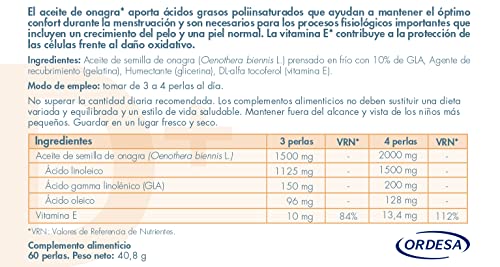 DONNAplus Oilnagra Perlas | 60 Perlas | Complemento Alimenticio para el Bienestar Menstrual con Aceite de Onagra - imagen 3