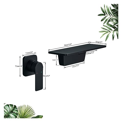Mitigeur mural robinets de lavabo encastré anti calcaire durable - 7