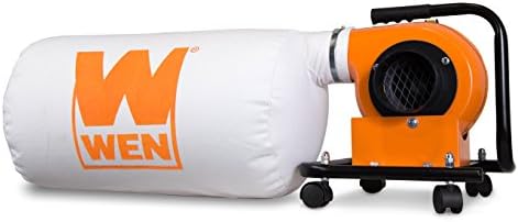 WEN Woodworking Dust Collector, 5.7-Amp Motor with 12-Gallon Bag, Mobile Base, and Optional Wall Mount