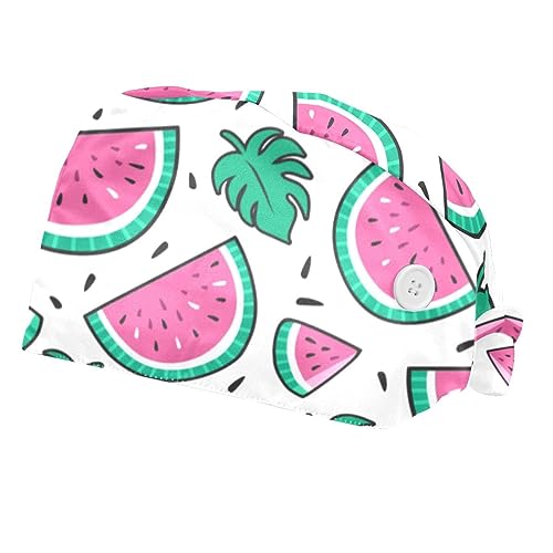 Casquettes de travail pour femmes et hommes VERED avec motif pastèque